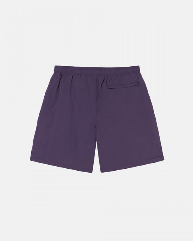 Purple Women's Stussy Curly S Water Short Swimwear | NNM-1597