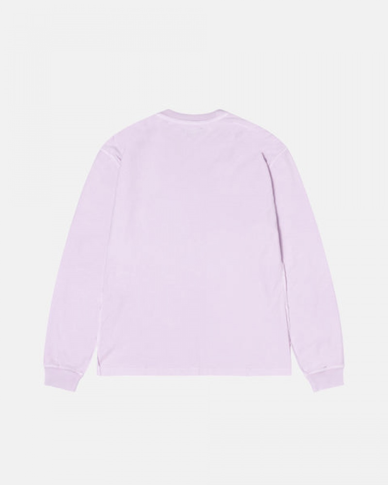 Purple Women's Stussy Lazy Ls Tees | FEC-7705