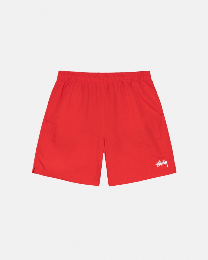 Red Men\'s Stussy Stock Water Short Swimwear | HPC-4128