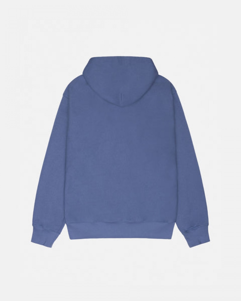 Royal Blue Men's Stussy Soda Can Hoodie | WBV-3127