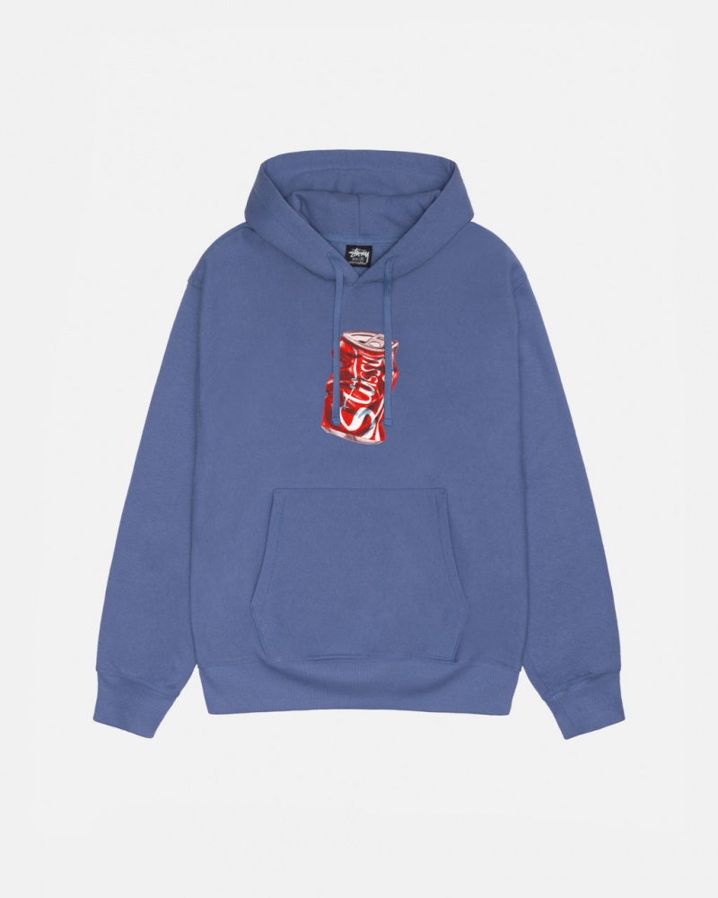 Royal Blue Men\'s Stussy Soda Can Hoodie | WBV-3127