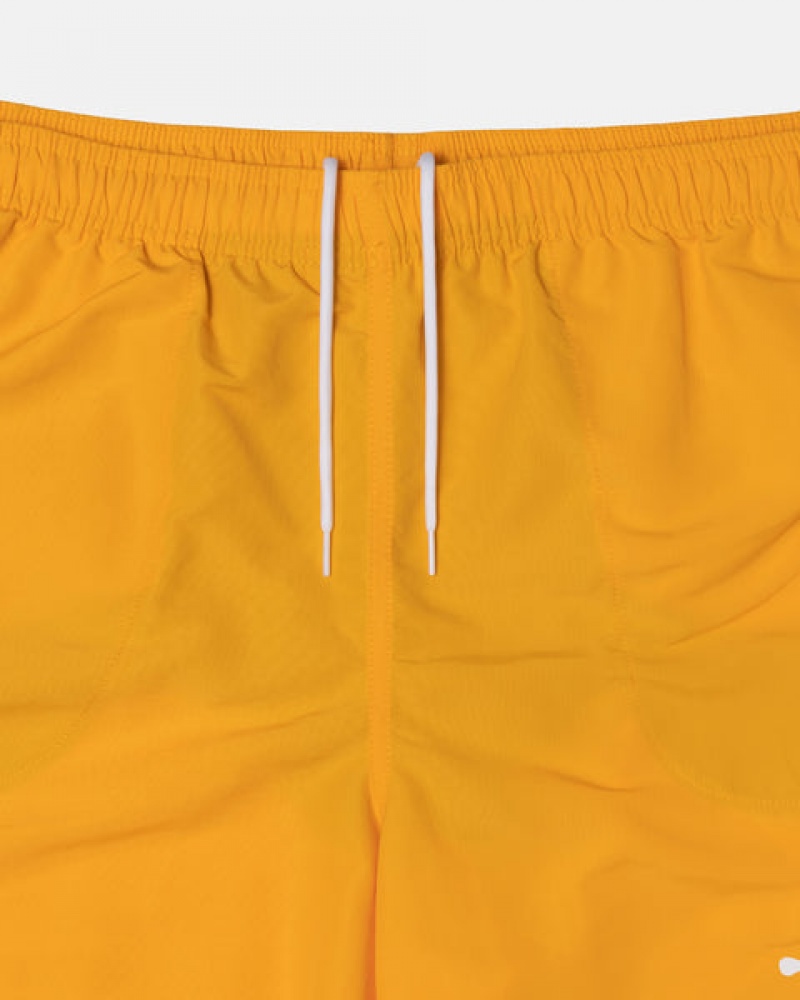 Yellow Men's Stussy Big Basic Water Short Swimwear | MNQ-3936