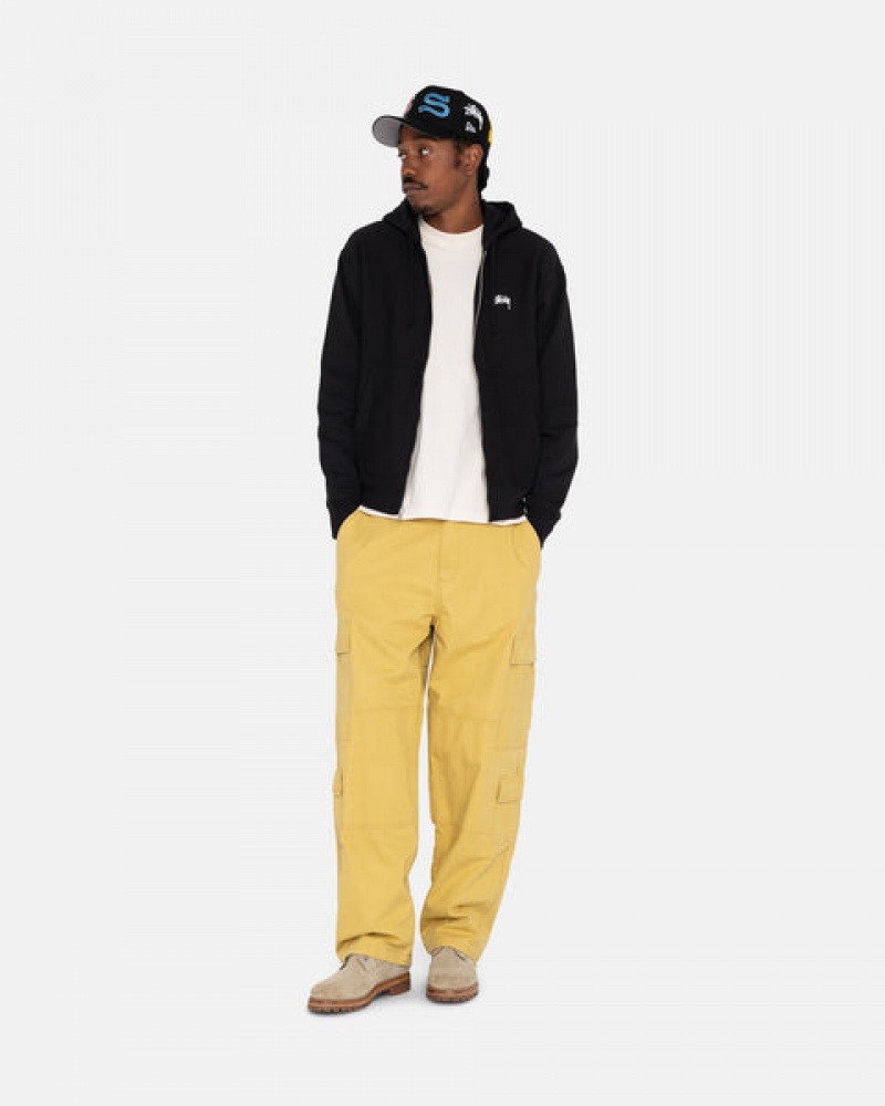 Yellow Men's Stussy Ripstop Surplus Cargo Pants | BBC-2157