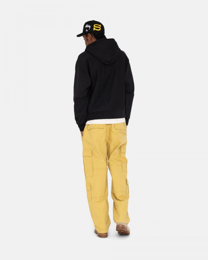 Yellow Men's Stussy Ripstop Surplus Cargo Pants | BBC-2157