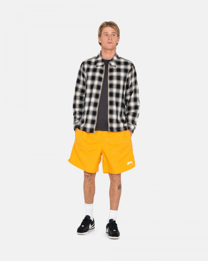 Yellow Men's Stussy Stock Water Short Swimwear | CWW-8313