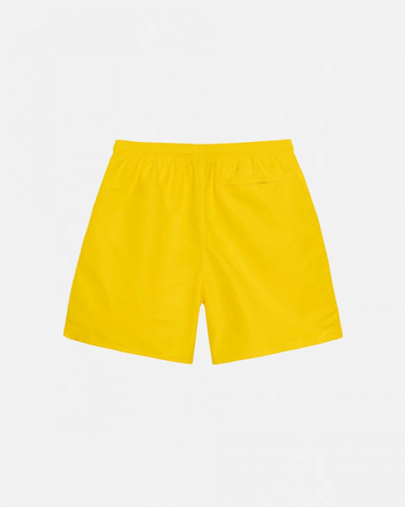 Yellow Men's Stussy Water Short Stock Shorts | FIQ-2343