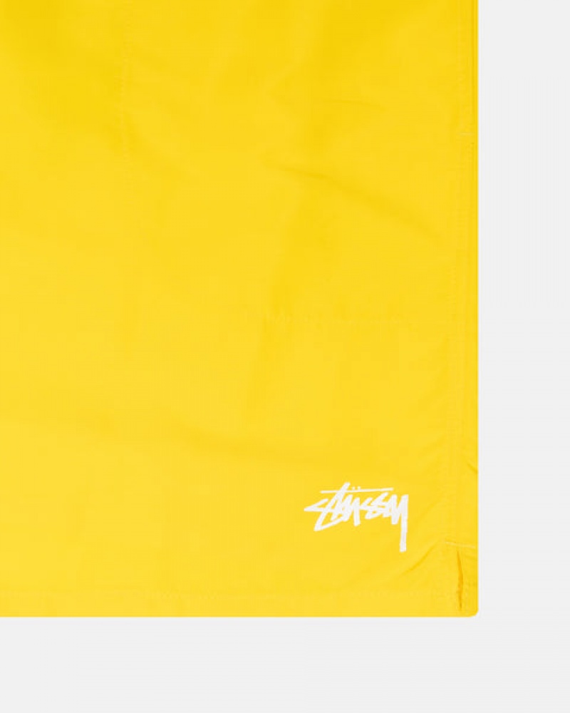 Yellow Men's Stussy Water Short Stock Shorts | FIQ-2343