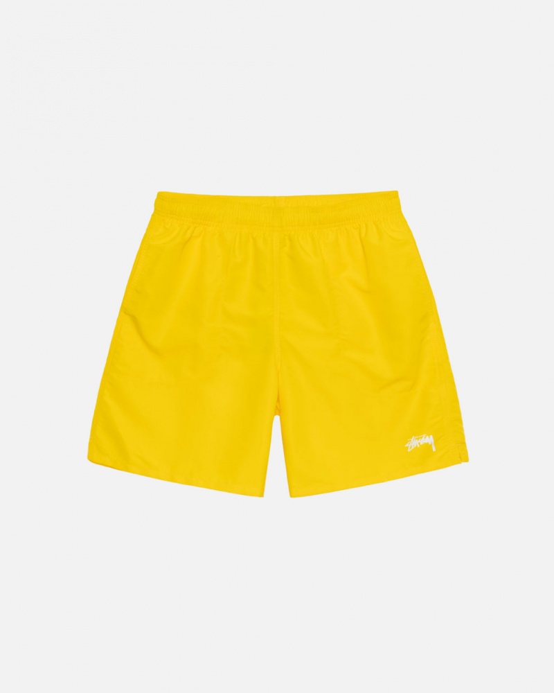 Yellow Men\'s Stussy Water Short Stock Shorts | FIQ-2343