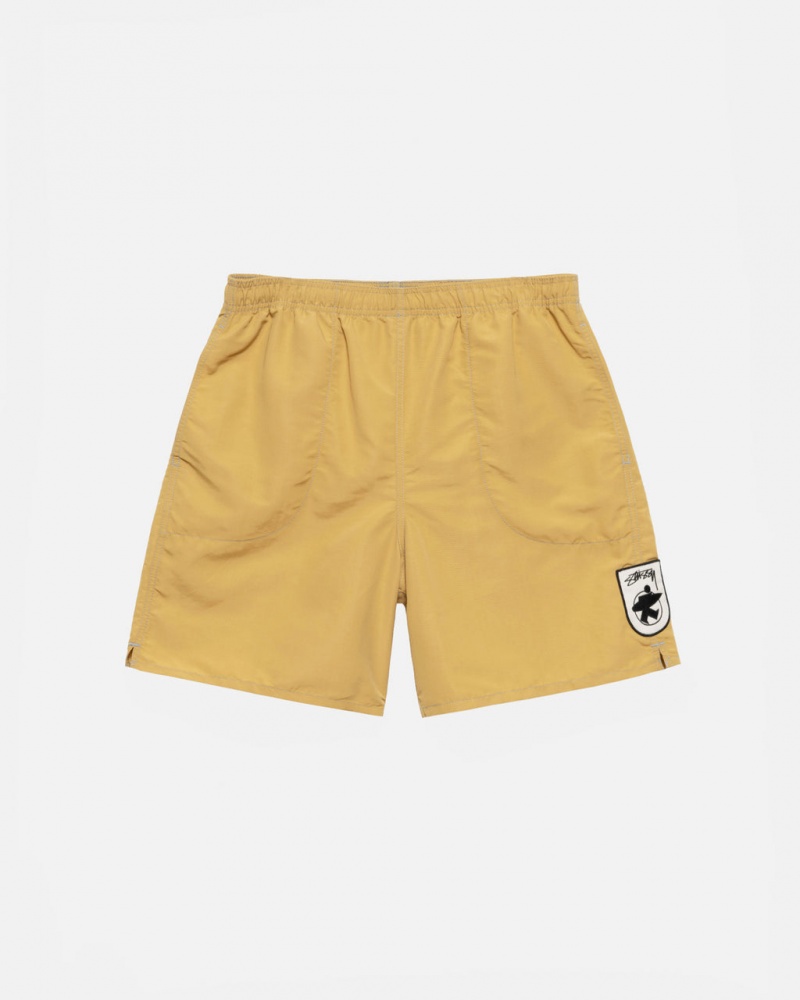 Yellow Women\'s Stussy Surfman Patch Water Short Swimwear | YLN-6429